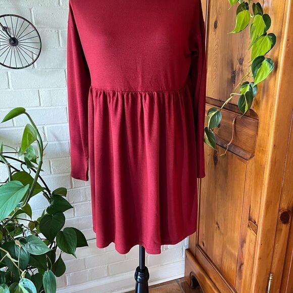 Baea baby doll mini dress xl color brick size XL - Picture 4 of 8